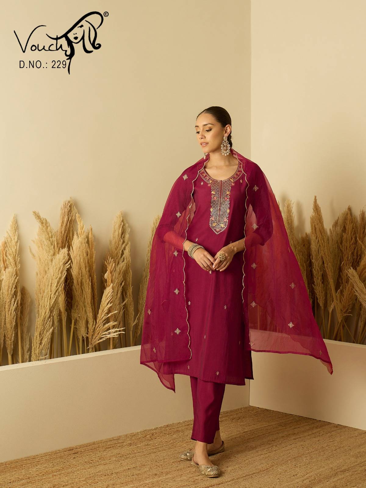 Roman silk BY VOUCH 213 to 254 series Stylish Fancy Colorful party weat dresses At Wholesale Price